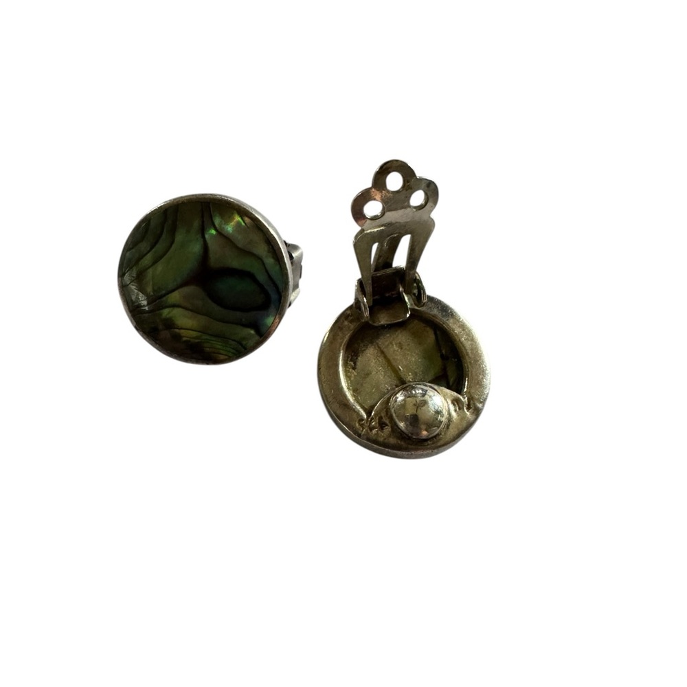 Abalone Shell Stud Earrings Ss - image 2